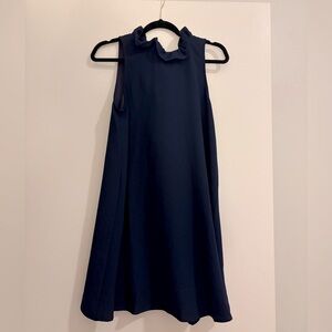 Tuckernuck Ruffle Bow Collar Swing Dress